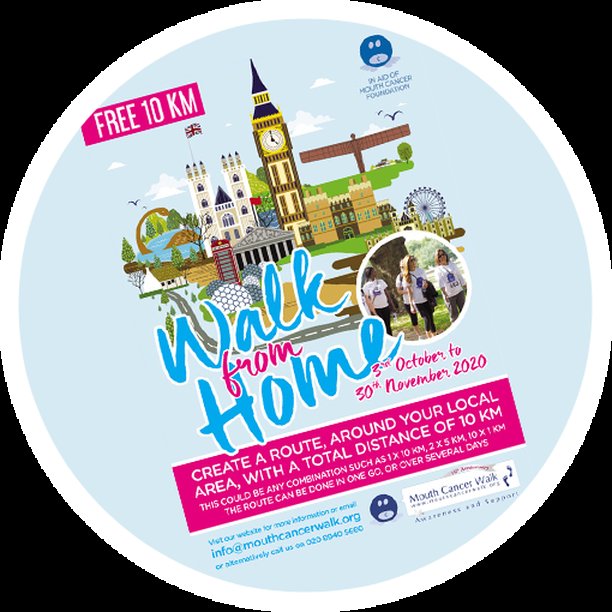 STEP OUT AND JOIN THE ONLY WALK FOR MOUTH CANCER ANYWHERE IN THE WORLD!